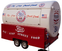 Fiberglas-Anhängerkioske für Street Food und Eis