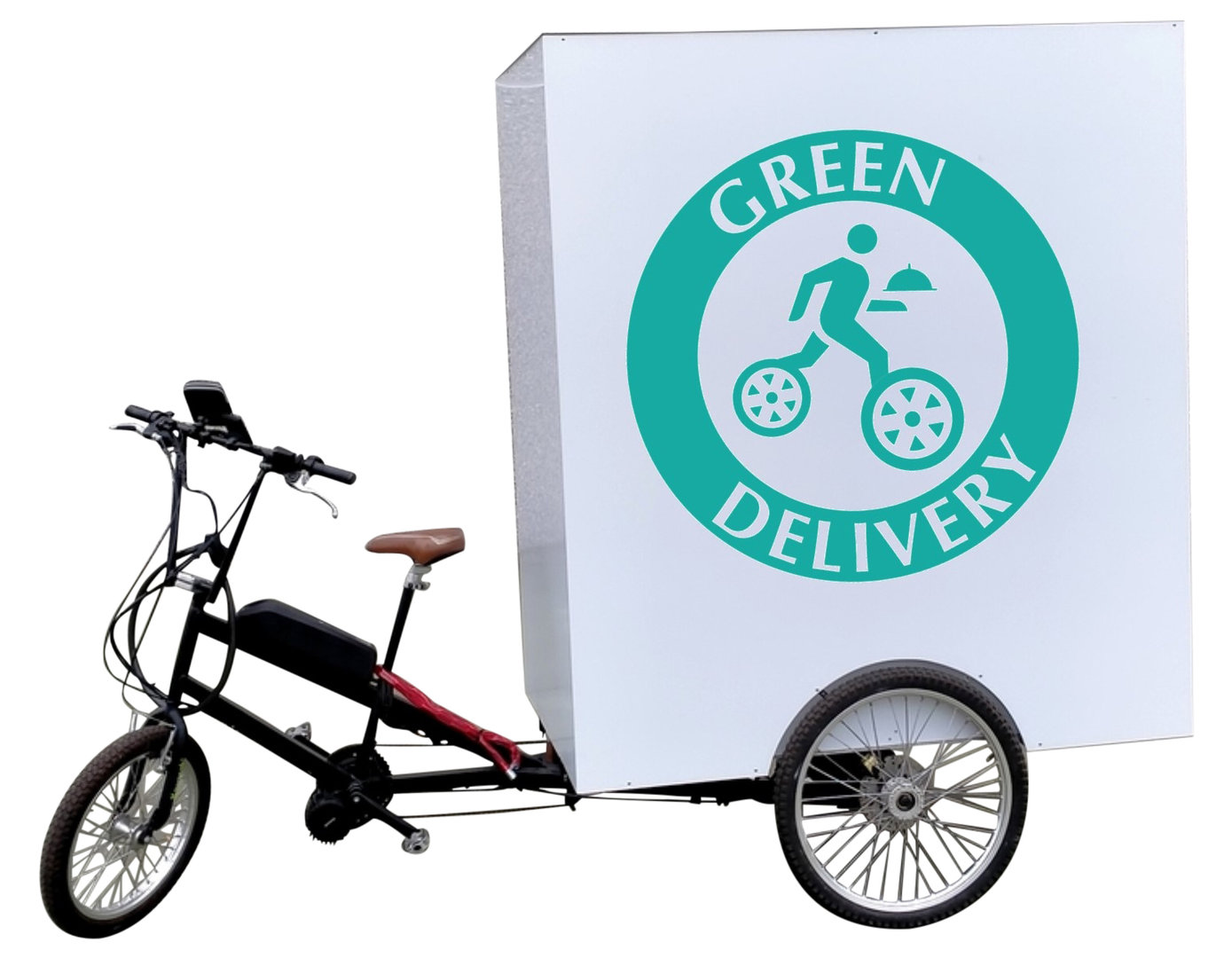 ITALY HD GREEN DELIVERY Triciclo Elettrico Cargo Bike Posteriore con Differenziale